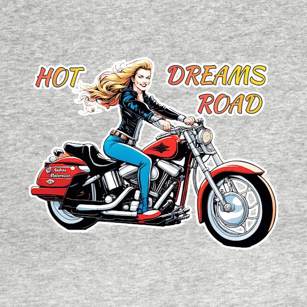 Girl Hot Dreams Road by Andrea Matarazzo